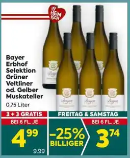 Billa Bayer-Erbhof Selektion Grüner Veltliner od. Gelber Muskateller Angebot