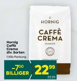 Billa Hornig Caffè Crema div. Sorten Angebot