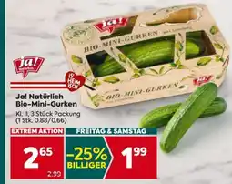 Billa Ja! Natürlich Bio-Mini-Gurken Angebot