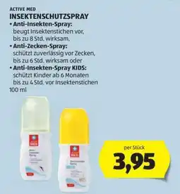 Hofer ACTIVE MED INSEKTENSCHUTZSPRAY Angebot