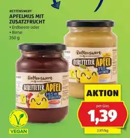 Hofer RETTENSWERT APFELMUS MIT ZUSATZFRUCHT Angebot