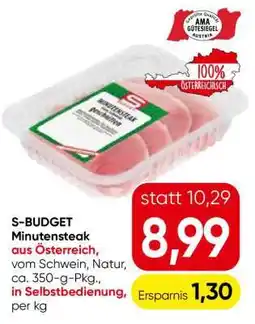 Eurospar S-BUDGET Minutensteak Angebot