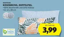 Hofer NOVITESSE KISSENBEZUG, DOPPELPKG Angebot