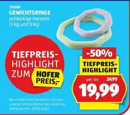 Hofer CRANE GEWICHTSRINGE Angebot