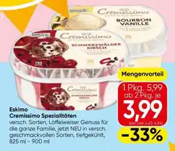 Eurospar Eskimo Cremissimo Spezialitäten Angebot