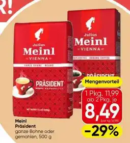 Eurospar Meinl Präsident Angebot