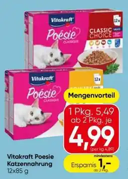 Eurospar Vitakraft Poésie Katzennahrung Angebot