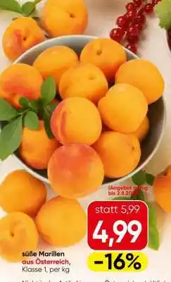 Eurospar süße Marillen aus Österreich Angebot