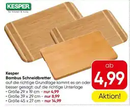 Eurospar Kesper Bambus Schneidbretter Angebot