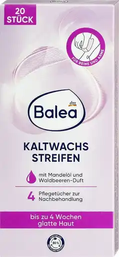 dm Balea Kaltwachsstreifen Körper Angebot