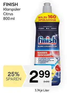 Bipa FINISH Klarspüler Citrus Angebot