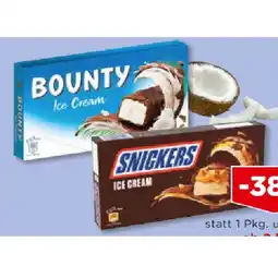 Unimarkt Snickers- oder Bounty Eis Unimarkt Angebot