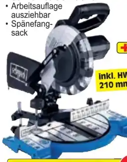 Zgonc Scheppach Kapp-Gehrungssäge HM210L Angebot