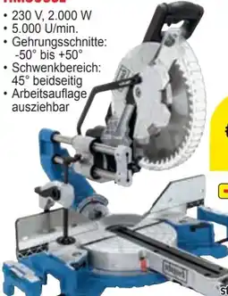 Zgonc Scheppach Kapp-Zug-Gehrungssäge HM305SL Angebot