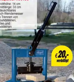 Zgonc Scheppach Steinspalter HSC130 Angebot