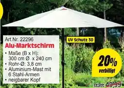 Zgonc Yellow Garden Line Alu-Marktschirm Angebot