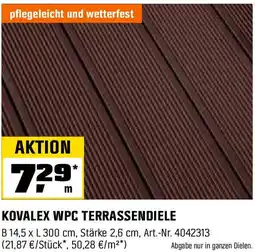 OBI Kovalex wpc terrassendiele Angebot