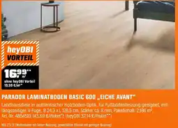 OBI Parador laminatboden basic 600,,eiche avant" Angebot