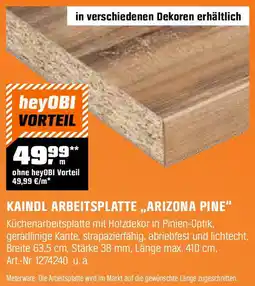OBI Kaindl arbeitsplatte „arizona pine" Angebot