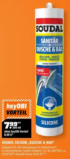 OBI Soudal silikon,,dusche & bad" Angebot