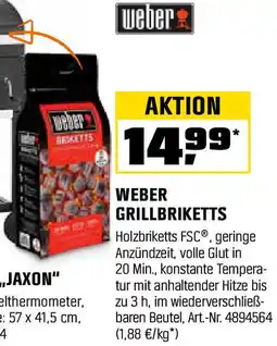 OBI Weber grillbriketts Angebot