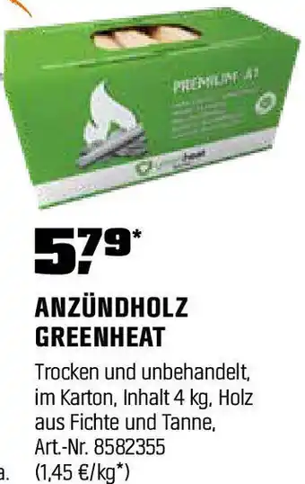 OBI Anzündholz greenheat Angebot