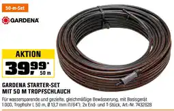 OBI Gardena starter-set mit 50 m tropfschlauch Angebot