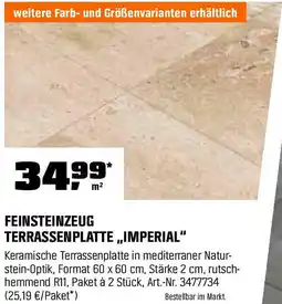 OBI Feinsteinzeug terrassenplatte „imperial" Angebot