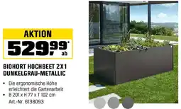 OBI Biohort hochbeet 2x1 dunkelgrau-metallic Angebot
