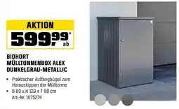 OBI Biohort mülltonnenbox alex dunkelgrau-metallic Angebot