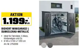 OBI Biohort minigarage l dunkelgrau-metallic Angebot