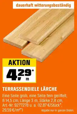 OBI Terrassendiele lärche Angebot