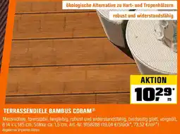 OBI Terrassendiele bambus cobam Angebot
