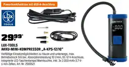 OBI Lux-tools akku-mini-kompressor,,a-kps-12/10" Angebot