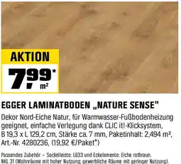 OBI Egger laminatboden,,nature sense" Angebot