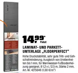 OBI Laminat- und parkett- unterlage,,floorperfect" Angebot