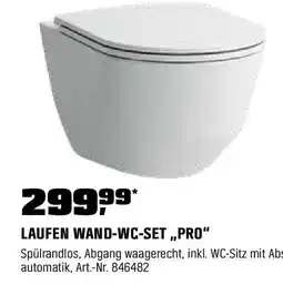 OBI Laufen wand-wc-set,,pro" Angebot