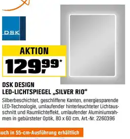 OBI Dsk design led-lichtspiegel „,silver rio" Angebot