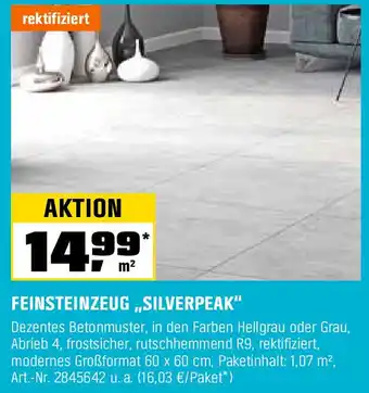 OBI Feinsteinzeug,,silverpeak" Angebot