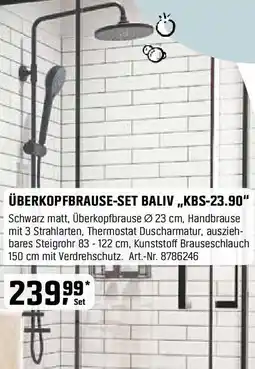 OBI Überkopfbrause-set baliv,,kbs-23.90" Angebot