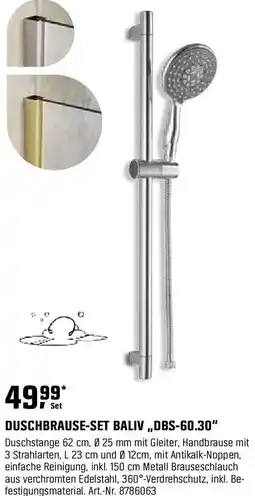 OBI Duschbrause-set baliv,,dbs-60.30" Angebot
