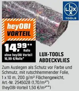 OBI Lux-tools abdeckvlies Angebot