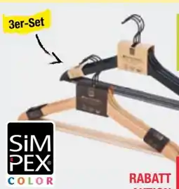 Maximarkt Simpex Color Holz-Kleiderbügel Angebot
