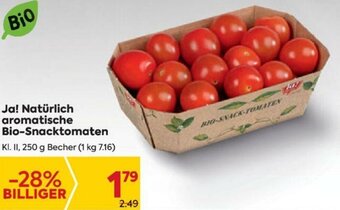 Billa Ja! Natürlich Aromatische Bio-Snacktomaten Angebot