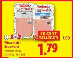 Lidl WIESENTALER Extrawurst Angebot