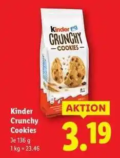 Lidl KINDER CRUNCHY COOKIES Angebot