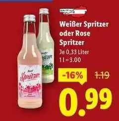 Lidl Weißer Spritzer oder Rose Spritzer Angebot