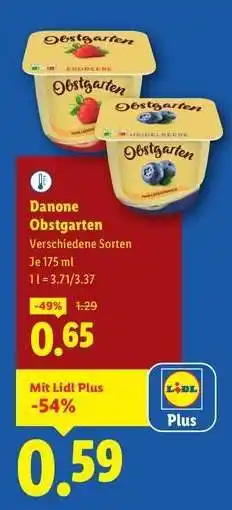 Lidl DANONE OBSTGARTEN Angebot