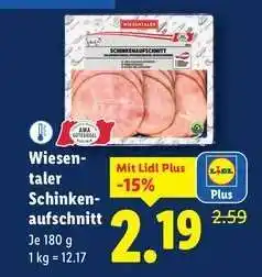 Lidl Wiesentaler Schinkenaufschnitt Angebot