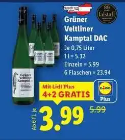 Lidl Grüner Veltliner Kamptal DAC Angebot